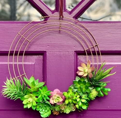 Indoor Succulent Wreath 5