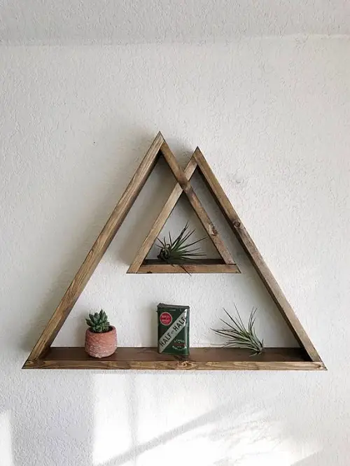 DIY Floating Succulent Shelves for minimalists 3