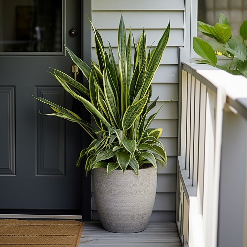 Snake Plant In Entrance Ideas 4