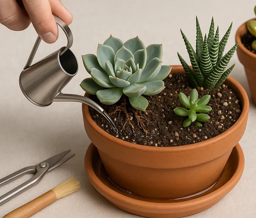 How to Make a Compact Succulent Fill the Whole Pot in Weeks 7