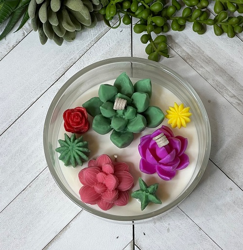 Succulent Candle Ideas 3