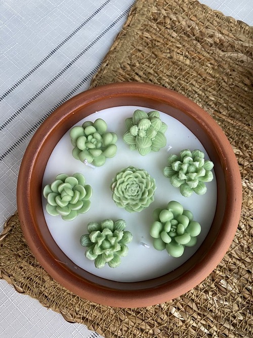 Succulent Candle Ideas 2