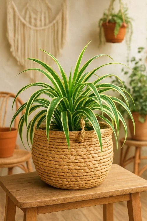 spider plant basket