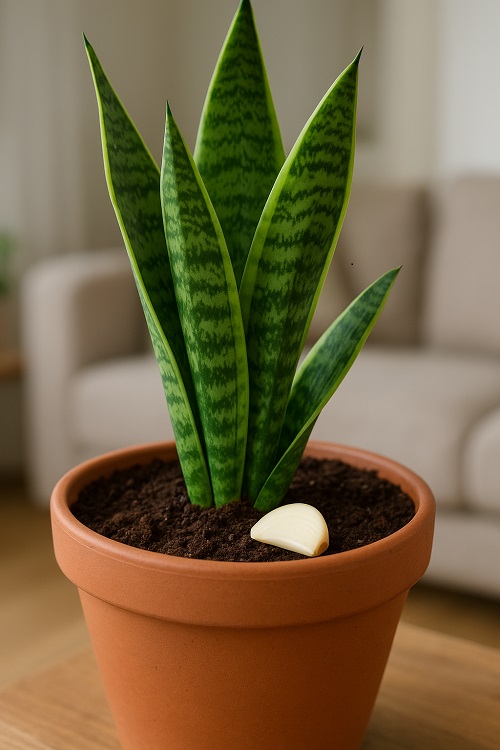 Garlic Uses for Snake Plant4