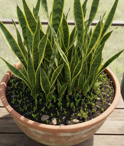 Make Snake Plant Pups Grow on All Sides