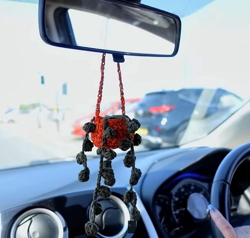 DIY Crochet String of Pearls 