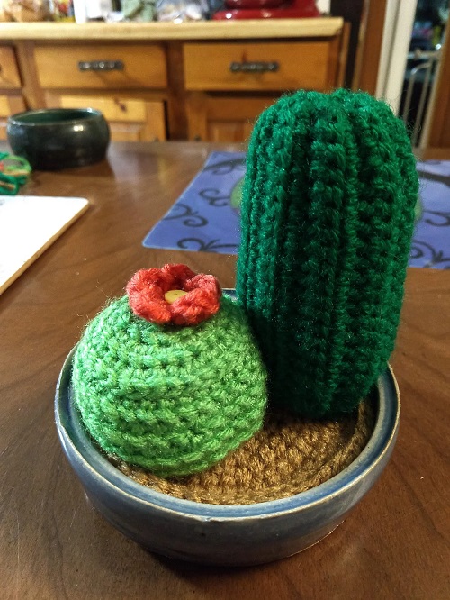 Crochet small cactus pattern 5