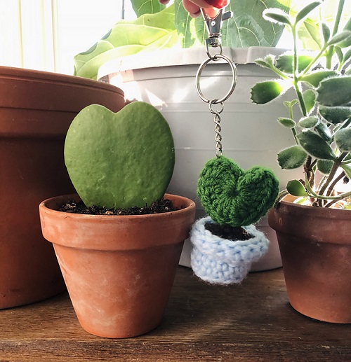 Crochet Hoya Heart Plant Free pattern 2
