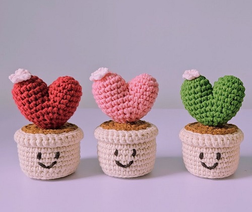 DIY Crochet Hoya Heart Plant 4
