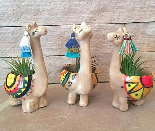 unique Animal Clay Planter 2