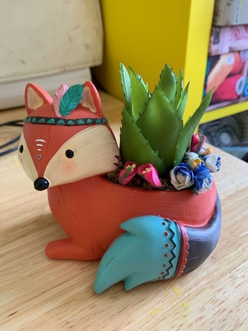 unique Animal Clay Planter 3
