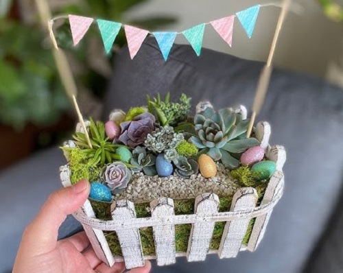 Succulent Easter Basket Gift Ideas 2