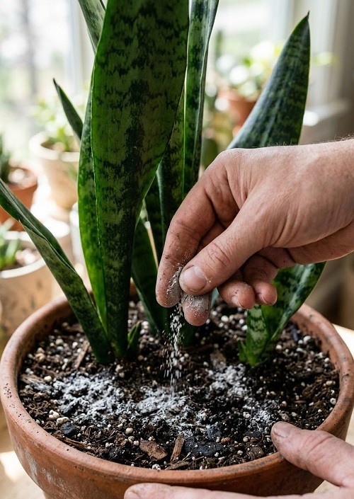 Adding Ashes to the Snake Plant