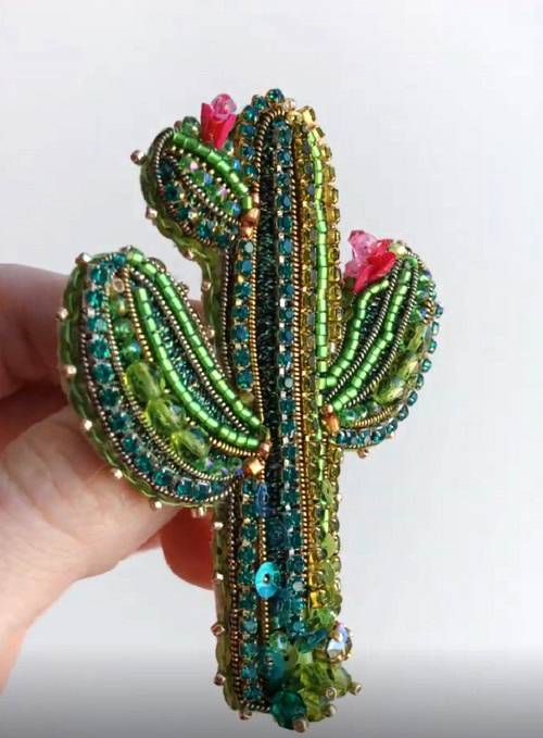 DIY Beaded  succulents plant