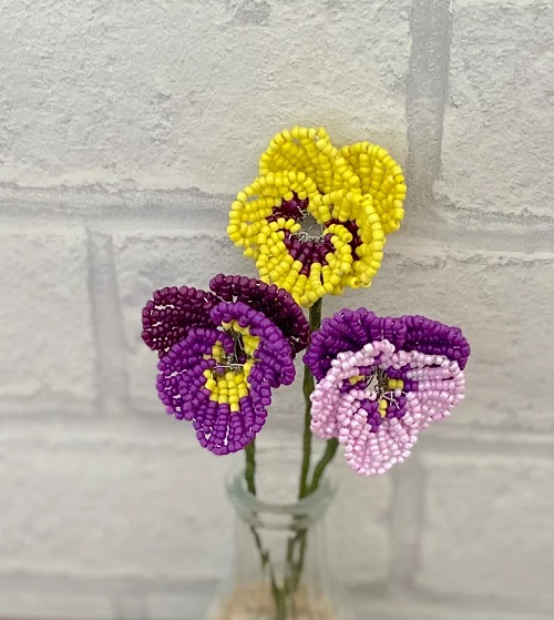 DIY Beaded  succulents plant 3