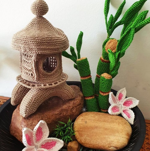 DIY Crochet Lucky Bamboo Plant 3