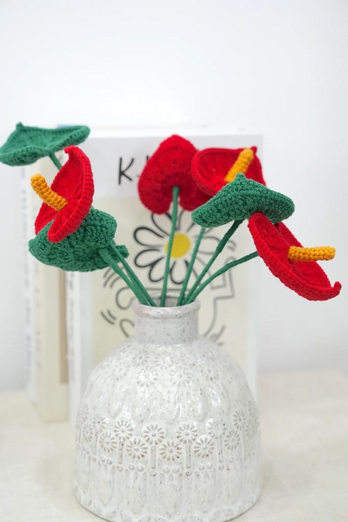 Crochet Anthurium Plant free pattern