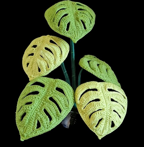 Crochet Monstera Plant free pattern 2