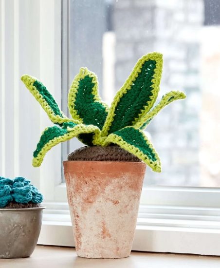 Crochet Spider Plant free pattern 2