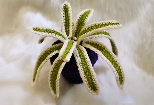 Crochet Spider Plant free pattern 3