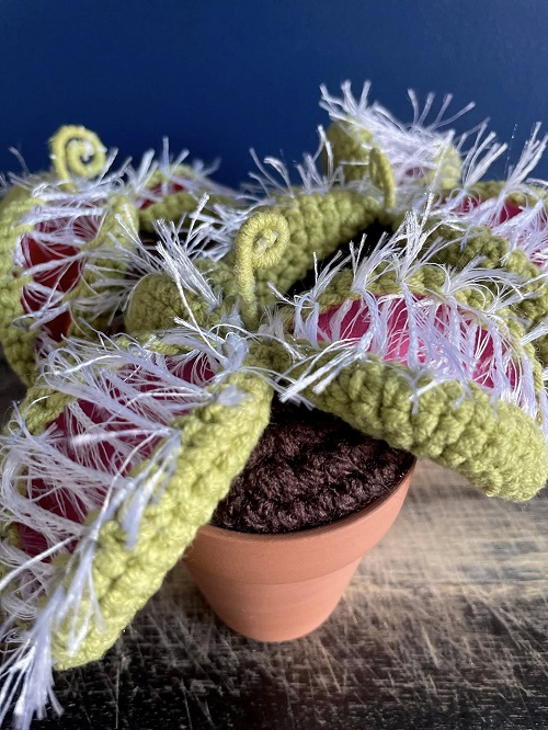 DIY Crochet Venus Fly Trap 3