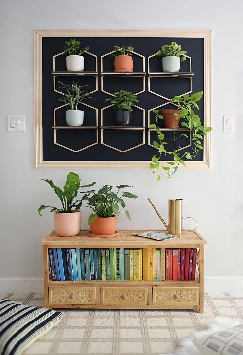 DIY Plant Wall Ideas for Small Rooms 1