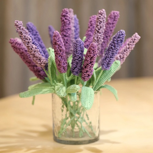 easy to make Crochet Lavender Plant 2
