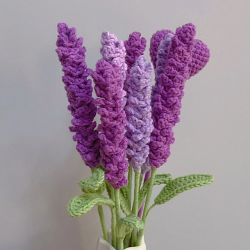 Crochet Lavender Plant free pattern 2