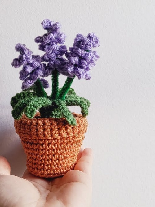 Crochet Lavender Plant free pattern 3
