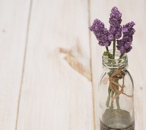 DIY Crochet Lavender Plant
