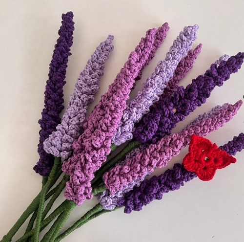 DIY Crochet Lavender Plant 3