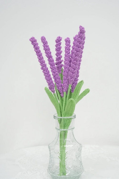 DIY Crochet Lavender Plant 4