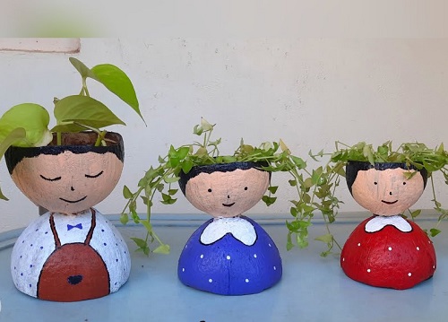 unique Coconut Shell Planters 2