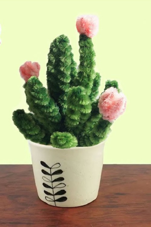 Pipe Cleaner Succulents DIY 2