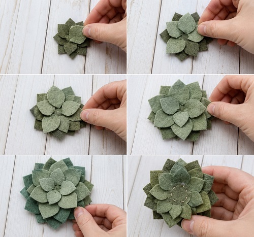 attach all the leaves