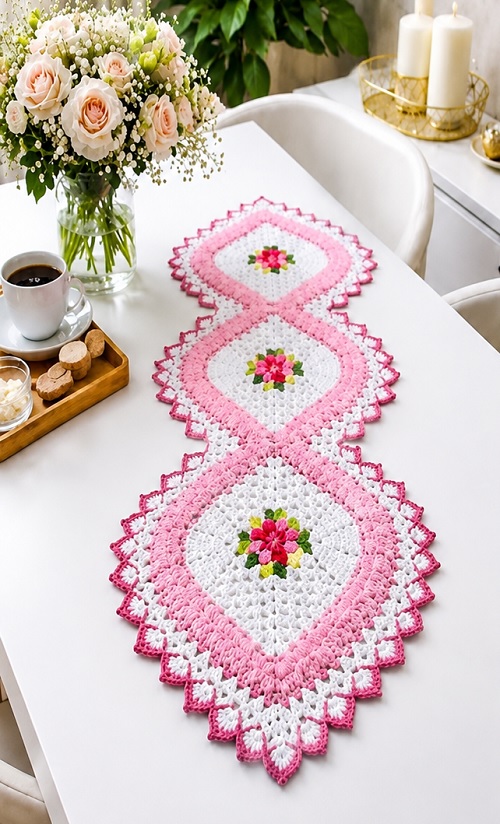 Luxury Leaf Table Runner