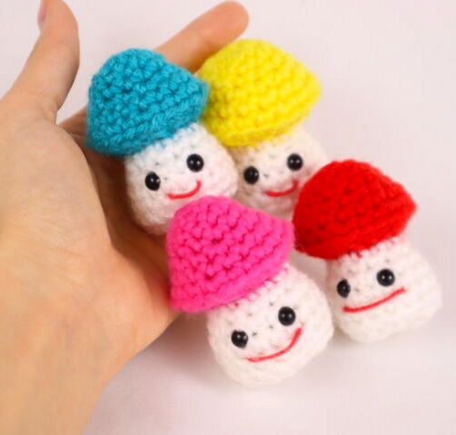 Mini Mushrooms Amigurumi
