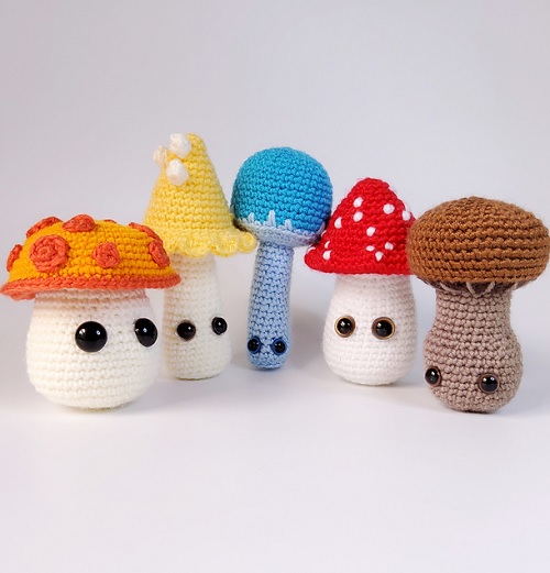 Crochet Mushrooms Amigurumi Pattern