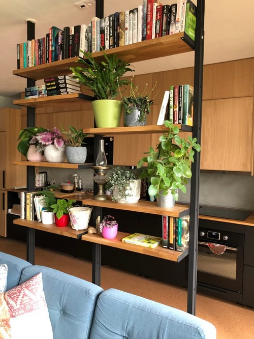 Books-cum-Plant Shelf