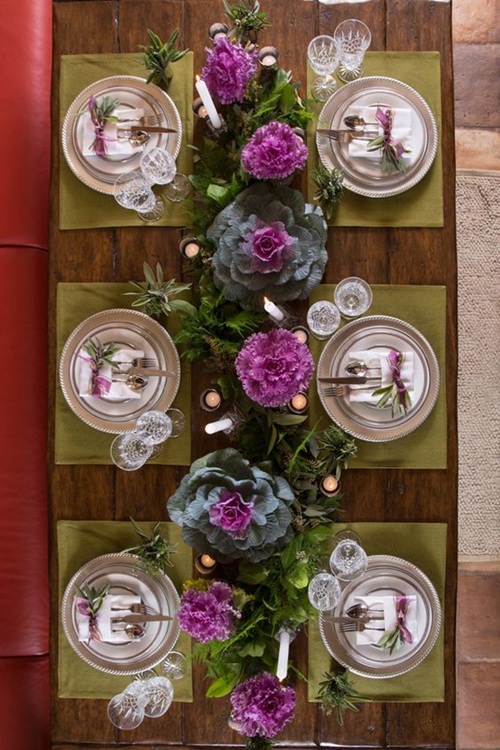 Chic Plants for Thanksgiving Table Decor