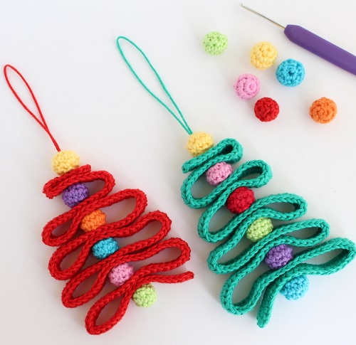 Crochet Ribbon Christmas Tree Pattern